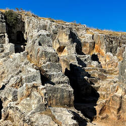 Niche and chamber tombs at the necropolis of Perrhe — Adıyaman, Turkey.