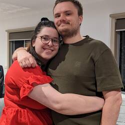 Kevin and Casey on Christmas Day