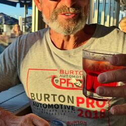 Who has Campari whilst camping??