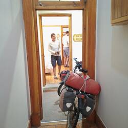 Why we shall bring the bicycle always all the way to the room is not quite clear for us 🤔
