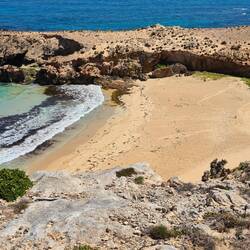 Eddy Bay where I swam...only left footprints 😉