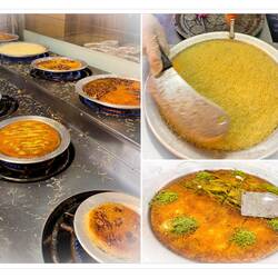 Wrapping up with künefe, a dessert made with kadayıf (kataifi) — Samsun, Turkey.