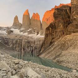 Sonneufgang mit Blick uf "Las Torres"