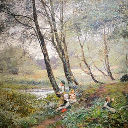 "Catching Tiddlers" (H. Caffieri) — Arkas Art Center in İzmir, Turkey.