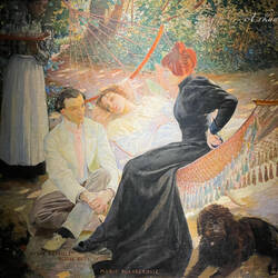 "The Hammock or An Afternoon in Barbizon" (G-A. Rochegrosse - 1895) — Arkas Art Center in İzmir,