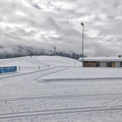 Start und Ziel im Langlaufstadion