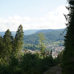Blick zurück auf Forbach