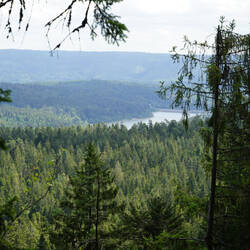 Ausblick auf die Talsperre vom Zweiseenblick