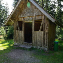 Wegscheid-Hütte auf ca. 750m Höhe