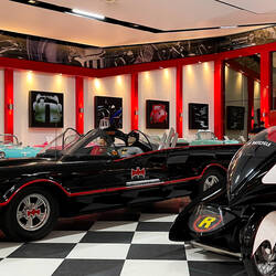 This Batmobile and Batcycle were used in "Batman, the Movie" in 1966 — Key Museum in Torbalı, İzmir.