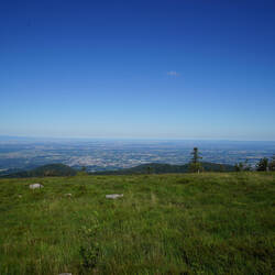 Weitblick ins Rheintal von der Hornisgrinde