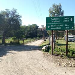 Our direction is the small road towards Eselbank.