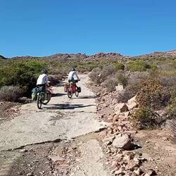 A section of the road and in the fare you can see were it is heading to (it is not the top though)