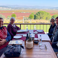 Enjoying al fresco dining with Aylin & Murat — LA Mahzen @ the Arkas Vineyards ... Torbalı, İzmir.