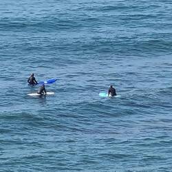 Not much surf at Bells Beach