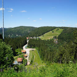 Blick zurück von der Schanze