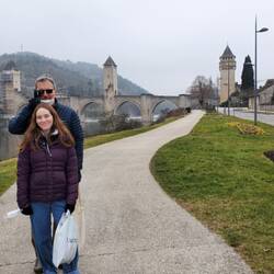 Behind these two is the Pont Valentré, Cahors most famous landmark.