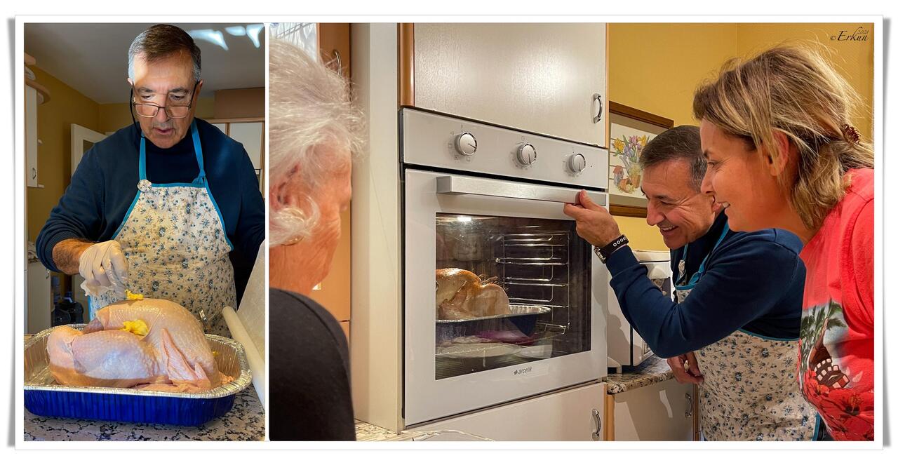 Anxiously checking on the Thanksgiving turkey — Alsancak ... İzmir, Turkey.