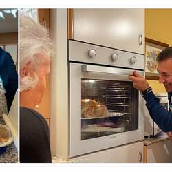 Anxiously checking on the Thanksgiving turkey — Alsancak ... İzmir, Turkey.