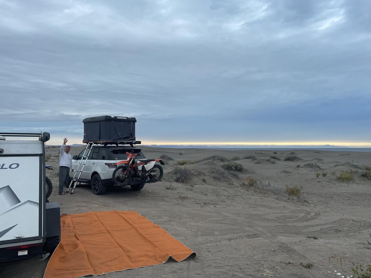 Our lovely beach camp spot