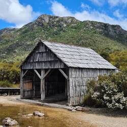An old Boathouse on the lake