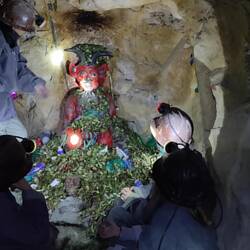 El Tío, der gehörnte Gott hat Interesse an Drogen aller Art