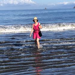 Our last walk on the beach