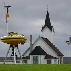 Ausgestellte Messboje