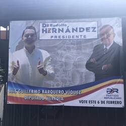 Posters like this all over town