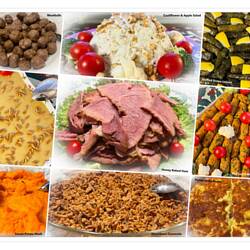 Traditional and non-traditional foods — Christmas 2021 in İzmir, Turkey.