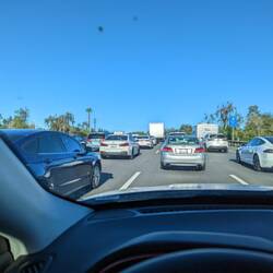 Rush hour traffic LA style