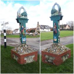 Reach; village sign