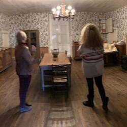 Dining room in the ikder oart of the house