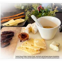 Cheese platter for the wine tasters — Urla ... İzmir, Turkey.