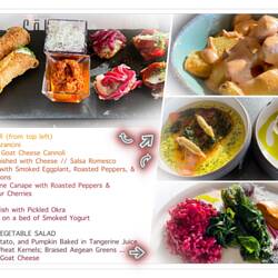 Some of us shared the tapas platter and a salad @ Hus Wines — Urla ... İzmir, Turkey.