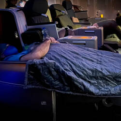 Time for Mui to sleep — Aboard TK33.