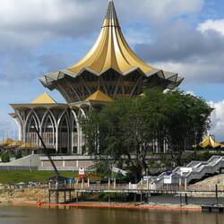 Das Parlamentsgebäude von Sarawak