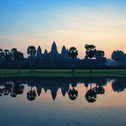Angkor Wat beim Sonnenaufgang