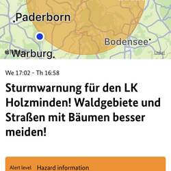 Die Warnung vom Vorabend
