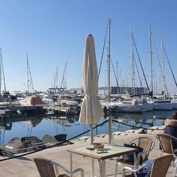 Die Terrasse des Restaurants Miramar