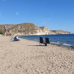 Der schöne Strand von Agua Amarga