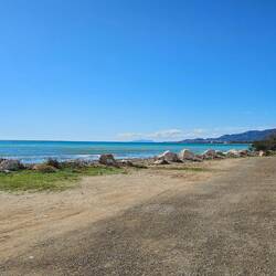 Leider darf man am Strand nicht mehr campen 😢.