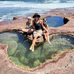 Heart rock pool