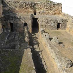 One of the larger tombs