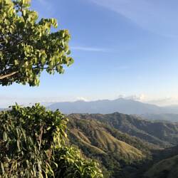 The mountain view on the drive back