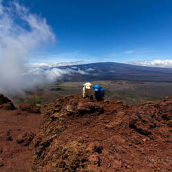 Mauna Kea Blick Richtung Mauna Loa