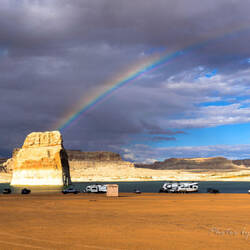 Übernachtungsplatz am Lone Rock Beach
