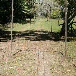 Seilbahnanlage zum Transport der Bananen