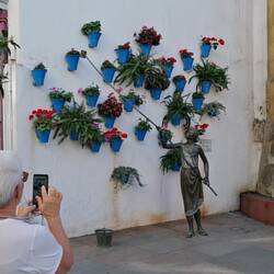 so werden die Blumen gegossen