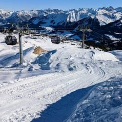 Blick hinunter in das Kleinwalsertal